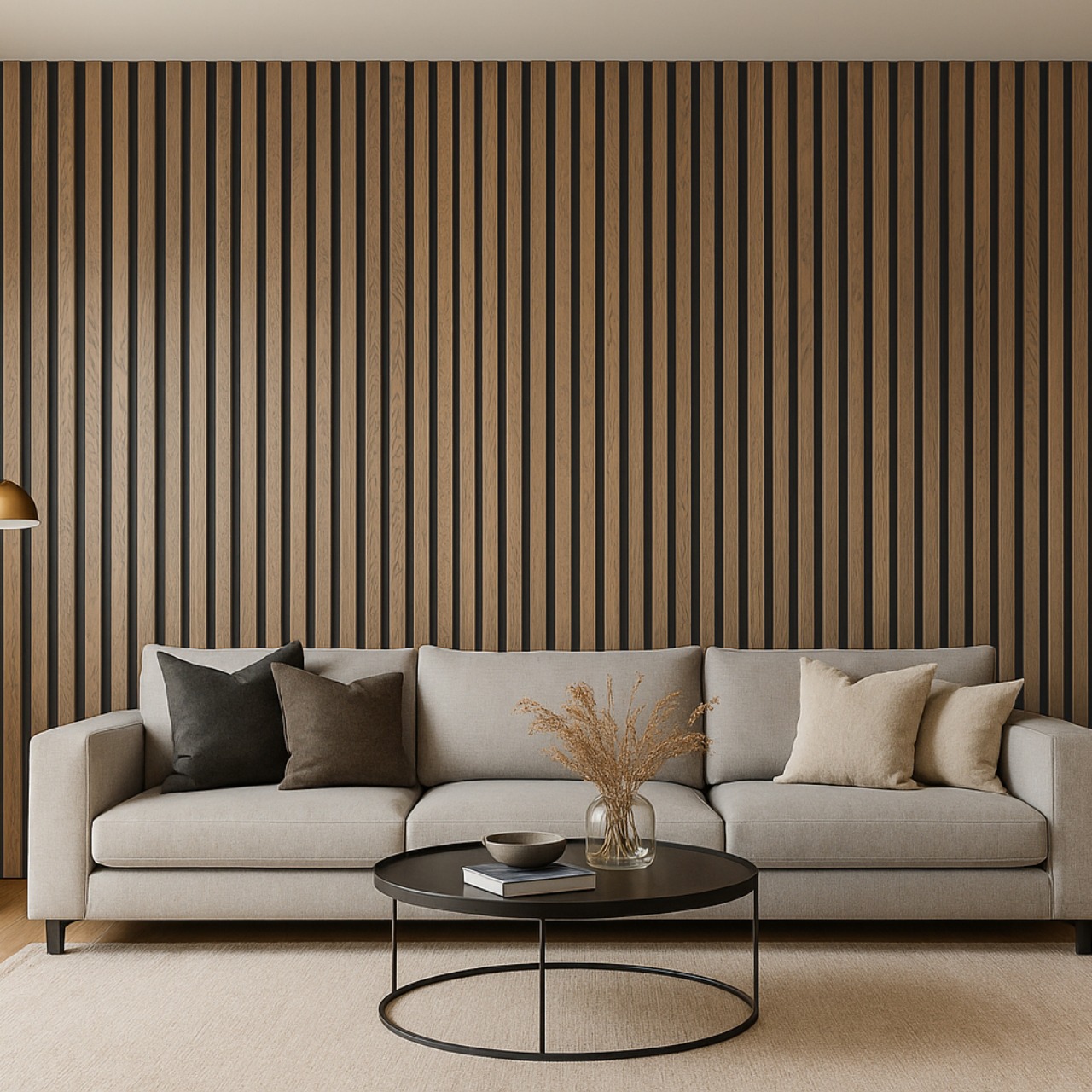 Painel Ripado Madeira - Brown Oak