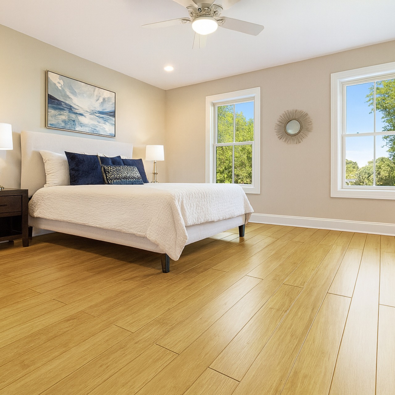 Pavimento flutuante em Bambu - Champagne